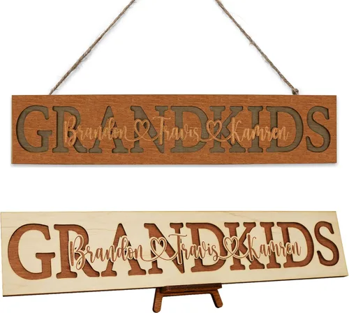 Miniatura 16 de Marco personalizado First Dad Now Grandpa – Regalos para el Día del Padre para el abuelo de parte de los niños – Regalo de papá primerizo – Placa