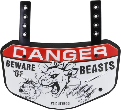 Miniatura 8 de Placa trasera de fútbol, protector trasero para jugadores de fútbol, placas traseras de fútbol con rejillas de ventilación, protección