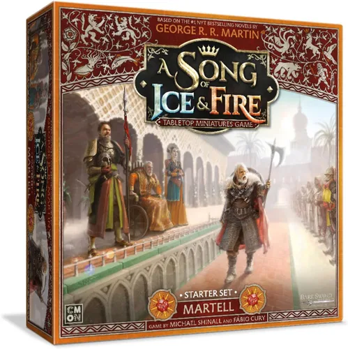 CMON A Song of Ice & Fire - Juego de iniciación en miniatura de mesa de casa Martell – Lead The Resilient House Martell! Juego de estrategia para