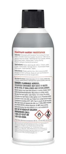 Miniatura 2 de DuPont Aerosol de grasa de litio blanco de teflón, 10 onzas.