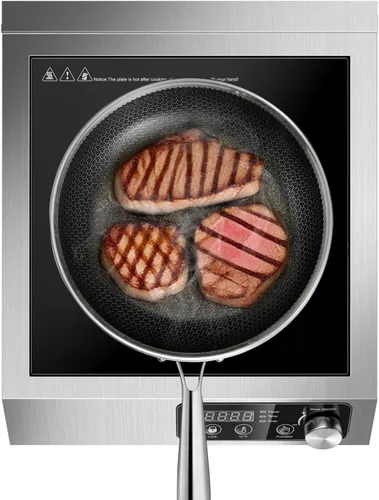Miniatura 9 de Cocina de inducción comercial de 3500 W: cuenta con control de potencia de precisión de 10 niveles y enfriamiento de bajo ruido para chefs caseros