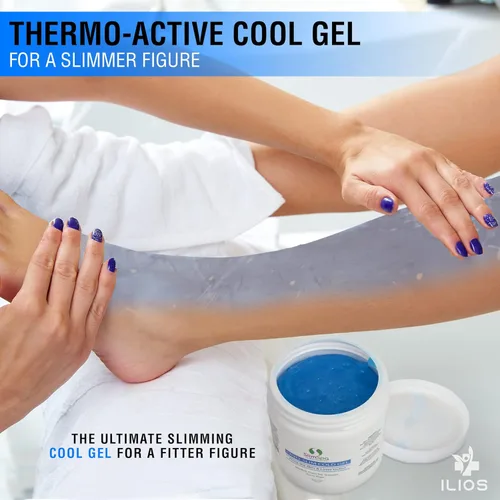 Miniatura 3 de SlimSpa Cyro-Slim Gel frío – Solución de gel criogénico reafirmante y tensora de la piel con mentol y té verde – Apunta la celulitis en la barriga