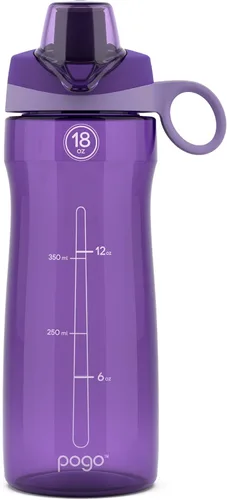 Miniatura 35 de Pogo Botella de agua de plástico sin bisfenol A con tapa con pico de 32 onzas, color azul atolón Azul (Blue Atoll)