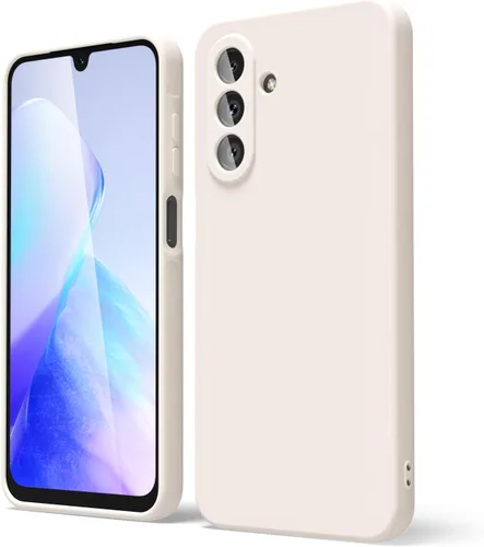 Miniatura 92 de oakxco Funda para teléfono Samsung Galaxy A12 con agarre de silicona líquida, linda delgada fina suave cubierta de gel de goma TPU lisa para mujeres