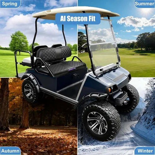 Miniatura 8 de MOSNAI Club Car DS 2000.5 - Fundas de asiento para carrito de golf para Club Car DS OEM asiento ordinario, funda de asiento delantero con diseño