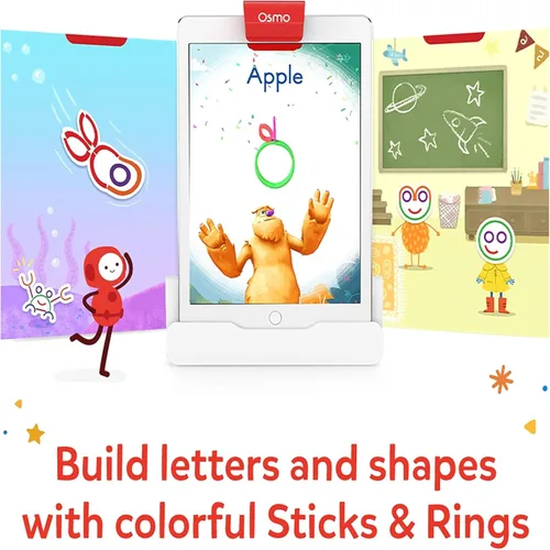 Miniatura 3 de Osmo - Little Genius Sticks & Rings-2 juegos educativos de aprendizaje -Edades 3-5-Imaginación, formación de letras y creatividad- Para iPad