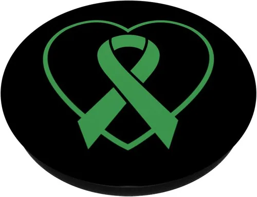 Miniatura 2 de PopSockets intercambiables con cinta verde para concientización de lesiones cerebrales traumáticas