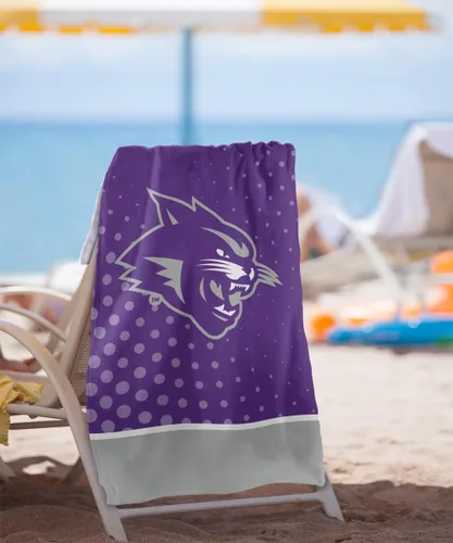 Miniatura 2 de LOGOVISION Manta Abilene Christian University, 30x60 Logo Dots CottonFront/PolyBackBeachTowel