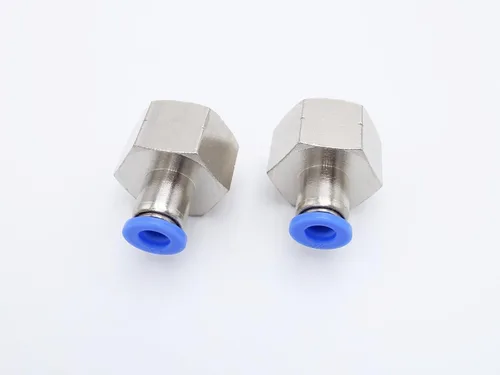 Miniatura 32 de Accesorio de conexión de empuje 5/32" Tubo OD x 10-32 UNF rosca macho, Conectores neumáticos de aire y agua de empuje rápido rectos para macho