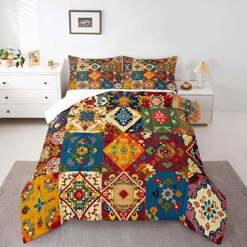 Miniatura 40 de Erosebridal - Juego de ropa de cama damascada negra para adultos, conjunto de edredón victoriano antiguo estilo barroco, tamaño queen, edredón Multi