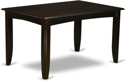 Miniatura 7 de East West Furniture PFCA7-CAP-W - Juego de mesa de comedor moderno de 7 piezas que consta de una mesa cuadrada de madera con hoja de mariposa y 6