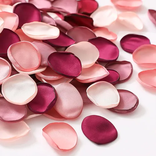 Miniatura 11 de Serwalin 300 Unidades de Pétalos de Rosa de Seda, Flores Artificiales para Bodas, Pétalos de Rosa Falsos Marrone, Propuesta para la Canasta de Boda