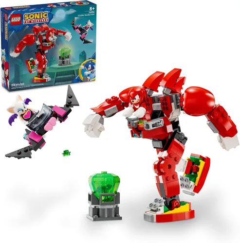 LEGO Sonic The Hedgehog, Set de Construcción de Mech Guardian de Knuckles, Juguete de Sonic para Niños, Figura de Acción de Knuckles Inspirada en