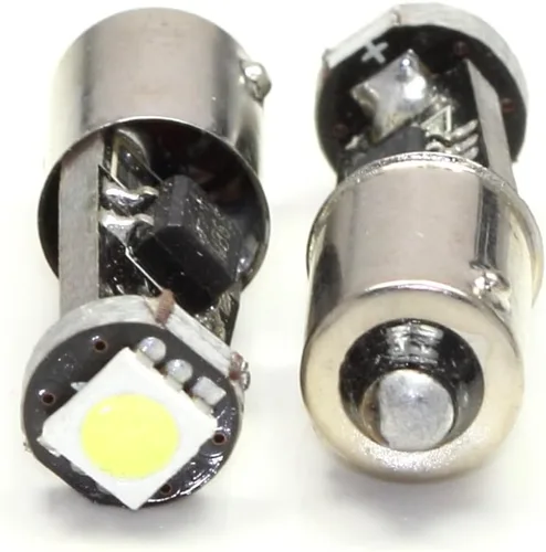 Miniatura 2 de Bombilla blanca súper brillante para coche, 2 uds, CAN BUS, Xenón, blanco, 1 SMD, bombilla LED, 3883x, BA9S, T4W, H6W, 363, 182, 257, 363, 1445