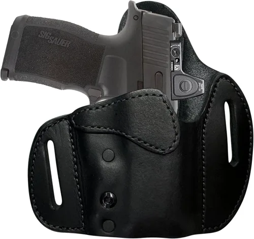 Miniatura 34 de Urban Carry LockLeather OWB RMR/RDS - Funda segura y cómoda de cuero/polímero híbrido para una ocultación óptima Diestro Compatible con una