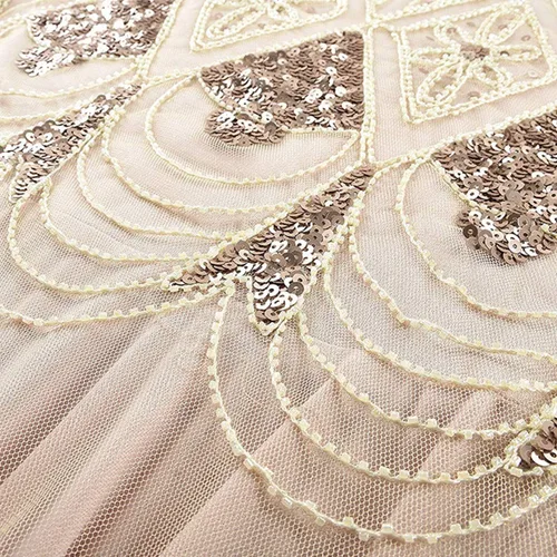 Miniatura 6 de Vestido largo de Gatsby Flapper con lentejuelas vintage de los años 20 para mujer, vestido formal de boda, noche, vestido de cóctel para fiesta