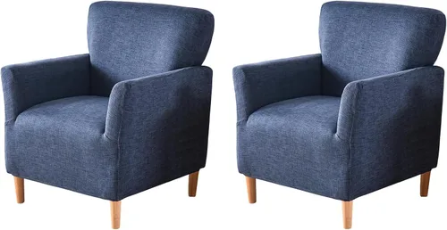 Miniatura 34 de FUANGUI Funda para Sillón de Banquete con Brazos Fundas para Sillas Elásticas Funda para Sillón Club Funda Suave para Sillón Sofá Cubiertas 03