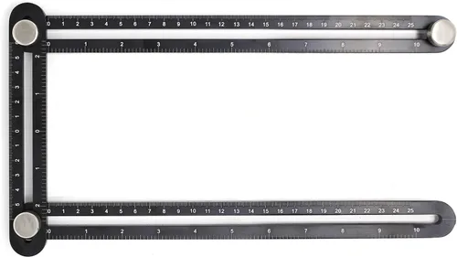 Miniatura 6 de VViViD Regla ajustable resistente (4 soportes de plástico amarillo multiángulo)