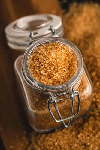Miniatura 6 de India Tree Azúcar Demerara, 1 lb (paquete de 4) Large Golden Crystals