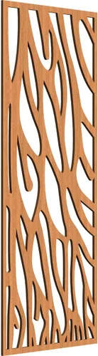 Miniatura 132 de 9 3/8"W x 24 3/8"H x 1/4"T Bristol Decorativos Paneles de Pared de Madera Calado, Cereza