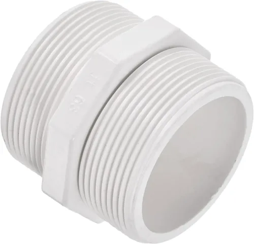Miniatura 8 de M METERXITY Paquete de 4 accesorios de tubería de rosca macho de PVC – conector de manguera adaptador de rosca macho hexagonal G1/2, adaptador