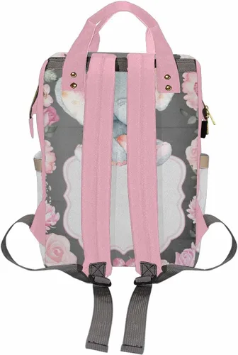 Miniatura 2 de Newcos Bolsa de pañales personalizada, bolsa de pañales para bebé, mochila de viaje casual para mamá, Multi 08, Mochilas Daypack
