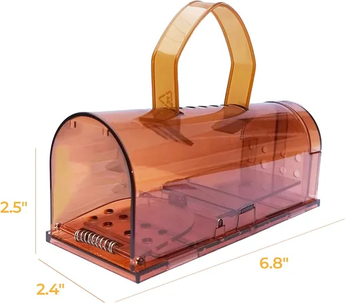 Miniatura 2 de Trampa humana para ratones para interiores y exteriores, paquete de 2 unidades, atrapa ratones y ratones, trampa pequeña para el hogar, trampa