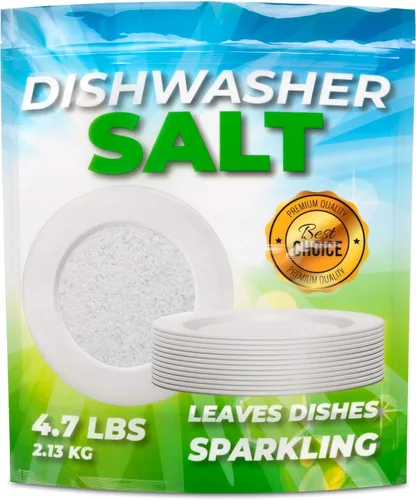 Miniatura 5 de Sal de lavavajillas prémium de 4.7 libras para suavizante de lavavajillas, recomendada para Meile, Bosch, Thermador, Whirlpool y todas las demás