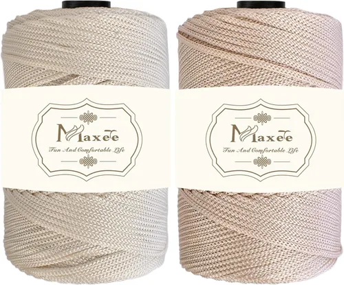 Miniatura 21 de Cordón de macramé premium de poliéster 3 mm × 218 yardas, cordón de macramé 100% polipropileno de 3 mm, ideal para crochet, colgadores de pared, 30