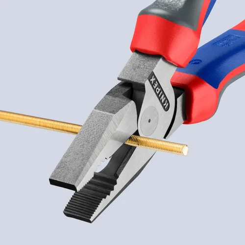 Miniatura 7 de KNIPEX Herramientas - Alicates combinados de alto apalancamiento, multicomponente (202200), 8 pulgadas