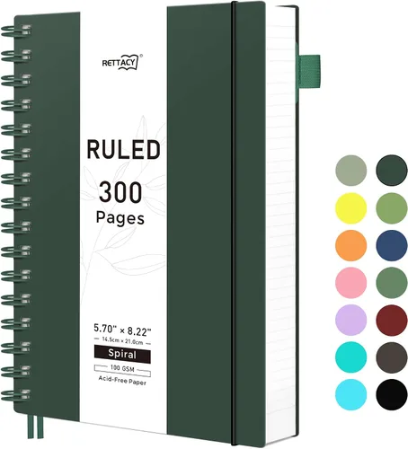 Miniatura 26 de RETTACY Cuaderno de bolsillo, 160 páginas forradas, tamaño mini A6 (4.5" × 5.7"), para trabajo, diario, escritura, papel grueso de 100 g/m²