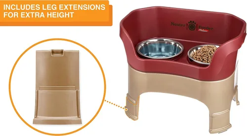 Miniatura 6 de Neater Feeder Deluxe - Tazones elevados para perros grandes a prueba de desorden – Fabricado en Estados Unidos – Soporte elevado para comida