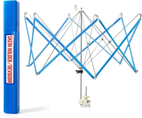 Miniatura 8 de Yarn Swift - Paraguas Swift de hilo para ganchillo, soporte para madejas de diseño flexible y ligero, plegable, altura y diámetro ajustable