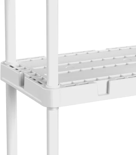 Miniatura 7 de Gracious Living Knect-A-Shelf - Paquete de 3 estantes de almacenamiento ligeros, organizador ventilado de 3 estantes para el hogar, garaje, sótano