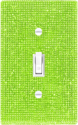 Miniatura 26 de Placa decorativa de interruptor de luz con diamantes de imitación brillantes en rosa y plata, cubierta de placa de pared con diamantes de imitación