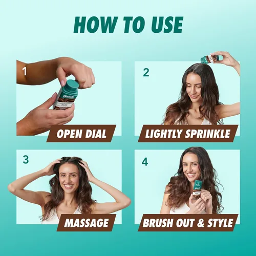 Miniatura 8 de Batiste Champú seco en polvo, absorbente de aceite, sin aerosol, se mezcla sin problemas para cabello oscuro, actualización instantánea del cabello