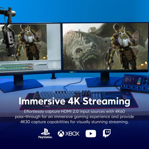 Miniatura 5 de Tarjeta de Captura HDMI AVerMedia para Transmisión y Videojuegos, 4K60 Pass-Through con Latencia Ultra Baja en PS5, PS4 Pro, Xbox Series X/S, Xbox