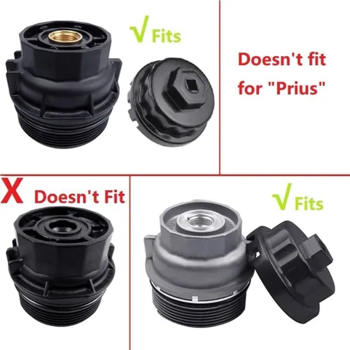 Miniatura 4 de Llave de filtro de aceite resistente para Toyota, Tacoma, Camry, Tundra, Lexus, Sienna, RAV4, Highlander, FJ Cruiser, Avalon - Juego de extracción