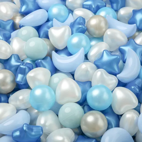 Miniatura 10 de TRENDPLAY Juego de Pelotas para Piscina de Pelotas Star Ball: Mezcla Vibrante de Formas - 50 100 200 500 Mezcla de Formas de Estrellas y Luna