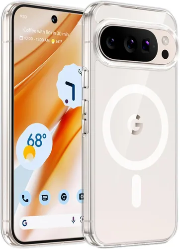 Miniatura 12 de TAURI Funda para Google Pixel 9 Case/Pixel 9 Pro Case, compatible con Magsafe, protección de grado militar, resistente al amarillamiento, parte