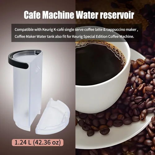 Miniatura 2 de Máquina de café mejorada Depósito de agua compatible con cafetera Keurig K-café de una sola porción y cafetera capuchino, cafetera de repuesto