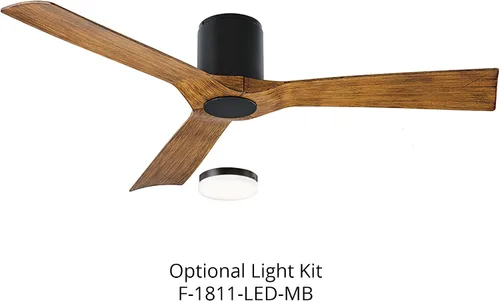 Miniatura 2 de Modern Forms Aviator - Kit de luz LED para ventilador de techo de 54 pulgadas, 2700 K, color negro mate