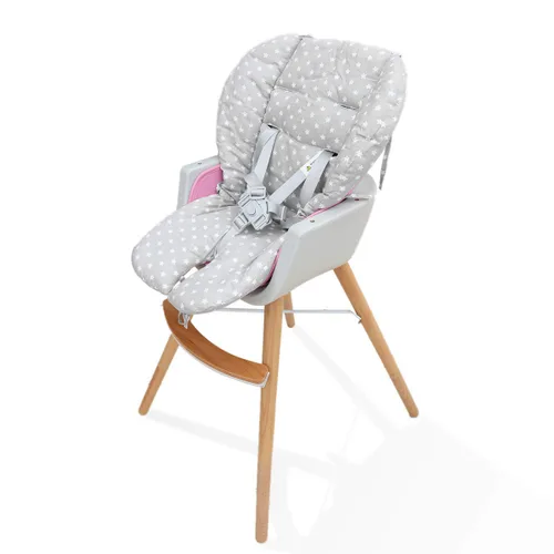 Miniatura 6 de Twoworld Cojín para silla alta, cojín grueso grande para silla alta de bebé, transpirable, adecuado para todo tipo de sillas de comedor de bebé