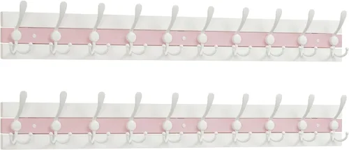 Miniatura 7 de SKOLOO Perchero de pared montado en la pared de estilo rústico: Perchero de pared de pino de madera auténtica de 40,6 cm de orificio a orificio