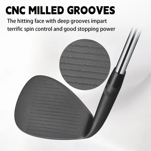 Miniatura 3 de Forged Golf Wedge Set for Men or Individual 48/50/52/54/56/58/60/68/70/72 Degree RH Gap Wedge Sand Wedge Easily Escape from Bunker,Milled Face for