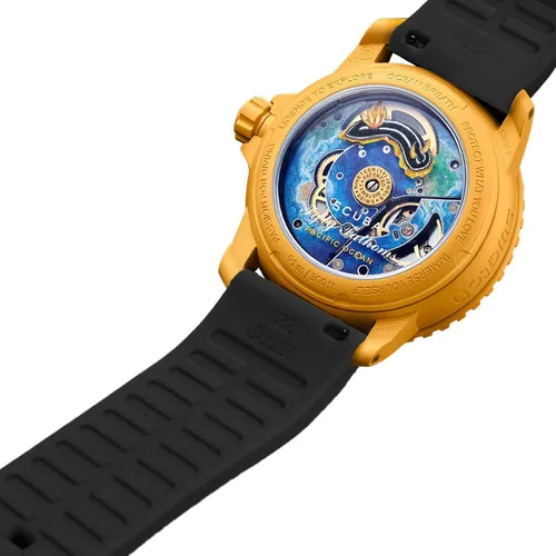 Miniatura 2 de Ocdin Correa de reloj de 0.866 in de repuesto para Blancpain X Swatch con llave hexagonal de liberación rápida de silicona compatible con Bioceramic