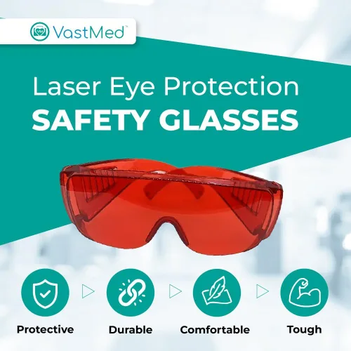 Miniatura 2 de Gafas protectoras rojas de grado dental Gafas de seguridad Gafas de protección ocular Gafas dentales para blanquear los dientes luz