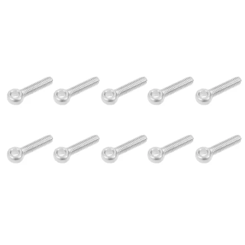 Miniatura 7 de METALLIXITY Perno de elevación oscilante de hombro (M6 x 0.787 in), 5 unidades, pernos de ojo de acero inoxidable 304, para renovación del hogar