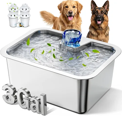 Miniatura 8 de Filtros de repuesto para fuente PETDOTT para perros, filtro de agua, para fuente de mascotas de acero inoxidable para perros grandes, filtración