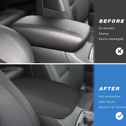 Miniatura 3 de INTGET Funda para reposabrazos de consola central de automóvil para Jeep Grand Cherokee 2011-2020 2021, accesorios para reposabrazos, almohadilla